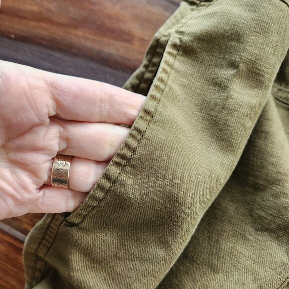 Pilcro Anthropologie Brown Button Down Dress Medium Super Soft Comfortable - Picture 6 of 11